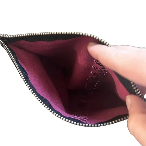 Raj Leather Clutch Purple - Picture 3 of 3